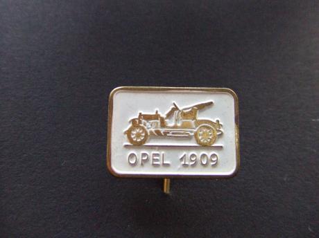 Opel 1909 oldtimer wit